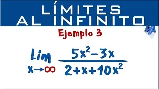 Límites al infinito | Ejemplo 3