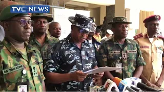 [Watch] Joint Security Briefing in Oyo Ahead Governorship Election