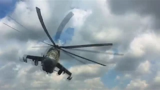 MI24 "Hind" in action