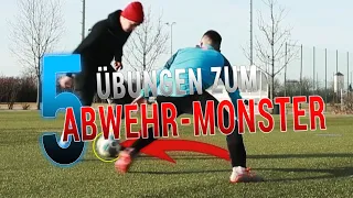 ABWEHRTRAINING FUßBALL | 5 Übungen, um ein besserer Abwehrspieler zu werden