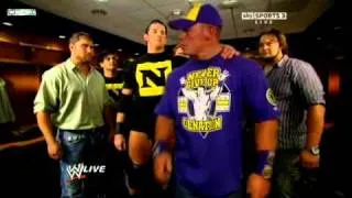 WWE RAW 10/4/10 John Cena & Nexus Backstage Segment HD