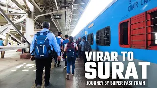 Mumbai Virar To Surat Journey via Train | InterCity Express Train Journey Vlog
