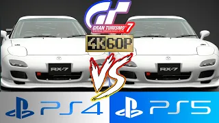 GT7【PS5 vs PS4】Gran Turismo 7 | How different between using PS4 & PS5 |  Graphic Comparison