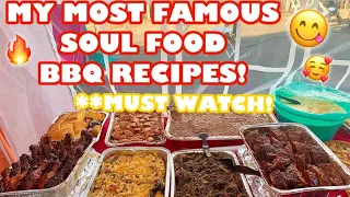 GRANDMA DA'THY EPIC FAMILY SOUL FOOD PARTY (ALL OF MY MOST FAMOUS BBQ FOODS/RECIPES!)