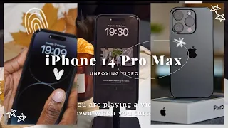 iPhone 14 Pro Max unboxing [🍂Rainy Day Autumn Aesthetic🍂+ ASMR] | 256gb| Space Black | Camera test