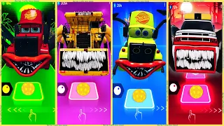 coffin dance - Mack Truck Spider vs Dump Truck Eater vs Mack Truck Eater vs Pickup Truck | Tiles HOP