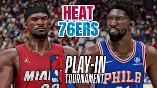 HEAT vs 76ERS - 2024 NBA PLAY-IN TOURNAMENT - NBA 2K24 (PS5) [4K UHD]