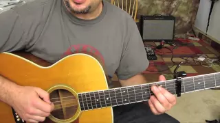 Mumford and Sons - Little Lion Man - How to Play on Acoustic Guitar - Lesson Tutorial