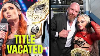 Becky Lynch Forced To Vacate Women's World Title...Liv Morgan Is The New Champion