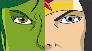 She Hulk VS Wonder Woman Animation | She Hulk Transformation