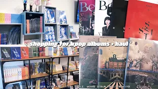 shopping for kpop albums & haul/unboxing ❦ kpop store vlog (billlie, viviz, woodz)