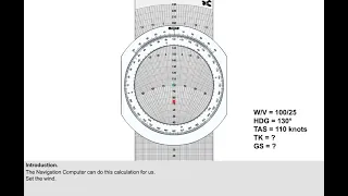 Navigation Computer CRP5 - Track and Groundspeed