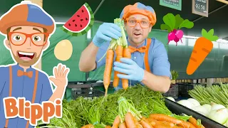 Blippi Visits Tanaka Farm! | Learn About Healthy Eating For Kids | Educational Video for Toddlers