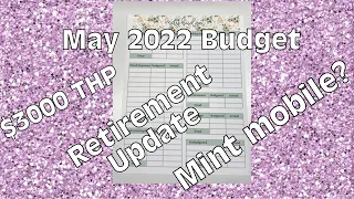 May 2022 Budget | Debt Free Budget | Single Income Budget | $3000 Take Home Pay