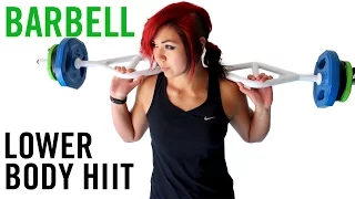 25 Minute Barbell HIIT! Lower Body Strength + BRUTAL Cardio