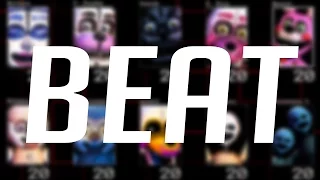 Sister Location 10/20 Golden Freddy Mode Very Hard BEAT!