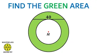 area circlar ring | geometry booster | math olympiad | area annulus | Masterclass Geometry