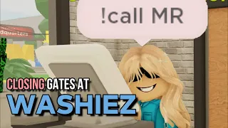CLOSING THE GATES ON PEOPLE AT WASHIEZ | Trolling as a WORKER at Washiez Car Wash | ROBLOX