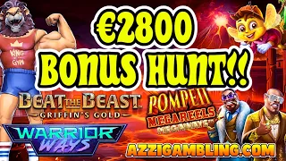 €2800 BONUS HUNT!!🫣🤞🎰