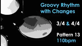 Groovy Rhythm ROCK Drum Loop with Changes Pattern 13 110bpm daniB5000