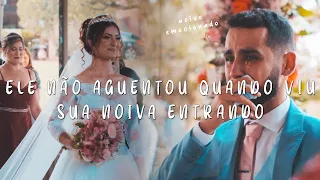 Noivo chora ao ver sua noiva | Marcha Nupcial + O amor é o Segredo (Vitor Kley)