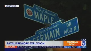 Firework explosion leaves man dead in Montebello