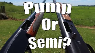 Pump action shotgun vs semi auto