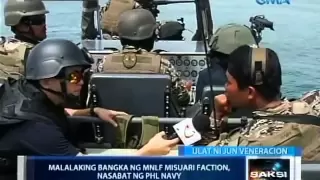 Navy, nakabakbakan ang mga miyembro ng MNLF Misuari faction na nagtangka umanong tumakas sa dagat