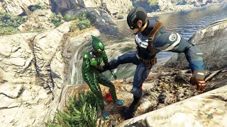 GTA 5 Epic Ragdolls And Fails #115 (Captain America Vs Green Goblin / Epic Ragdolls)