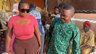 ZAINAB BAKARE ARRIVES LOCATION OF HER NEW MOVIE IYUNADE , DIRECTED BY SEGUN OGUNGBE