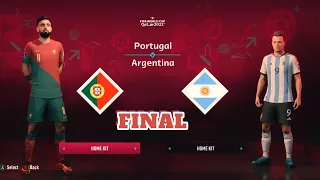 FIFA23 | PORTUGAL vs ARGENTINA | RONALDO vs MESSI | FIFA WORLD CUP FINAL | {4K 60FPS}