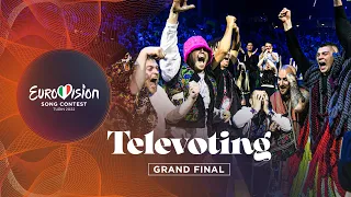 The exciting televoting sequence of the 2022 Eurovision Song Contest - Grand Final