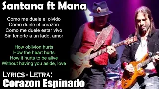 Santana  Corazon Espinado ft  Mana (Lyrics Spanish-English) (Español-Inglés)