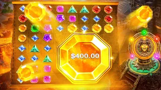 I HIT A 400X ON GEMS BONANZA IN ONE SPIN! (Slot Bonus Buys)