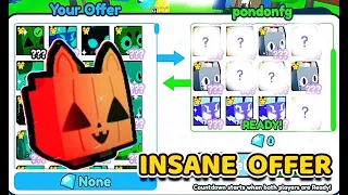 ☄️INSANE OFFER☄️TO RAINBOW HUGE PUMPKIN CAT(TRADE MONTAGE) in Pet Simulator X Roblox