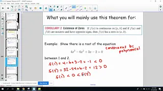 Intermediate Value Theorem (IVT)