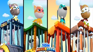 Talking Tom Hero Dash - Discover All The Heroes - Two Screens - All Bosses - New Update DBLSMPVQXP15