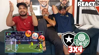 REACT BOTAFOGO 3X4 PALMEIRAS - INACREDITAVEL! VIRADA HISTÓRICA