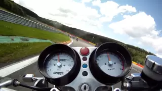 My first Lap at SPA on a H2 750 Kawasaki Triple