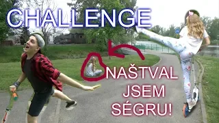 Koloběžková challenge! Brácha mě naštval!!  /LEA