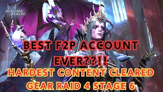 Watcher Of Realms| FINALLY!!! Gear Raid 4 stage 6 (F2P Account)