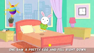 5 Little Bunnies Jumping On The Bed - Bunny Songs for Kids - Roll Over Roll Over Song - Easter Music