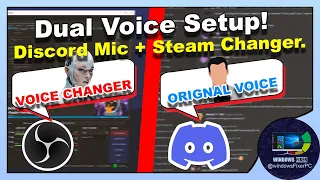 How to Use Dual Voice: Discord & Steam ✔| Discord Sounds & OBS Voice Changer 🎙️🎤