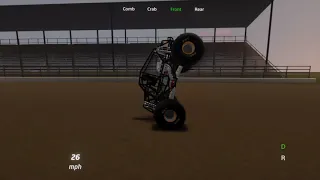 Dreams Monster Jam MAX-D nose-wheelie