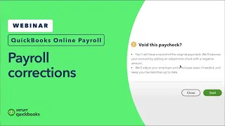 Payroll corrections in QuickBooks Online Payroll