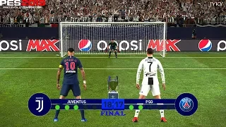 PES 2019 | Juventus vs PSG | Final UEFA Champions League (UCL) | Penalty Shootout | Gameplay PC