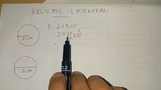 Cara Menghitung Keliling Lingkaran Jari Jari 21 cm