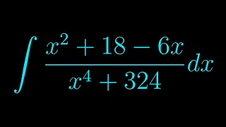 Integral of (x^2 + 18 - 6x)/(x^4 + 324)