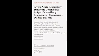 Severe Acute Respiratory Syndrome Coronavirus 2−Specific Antibody Responses in Corona... | RTCL.TV