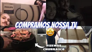 COMPRAMOS UMA TV DE 50 POLEGADAS + NOITE DO CHURRASCO